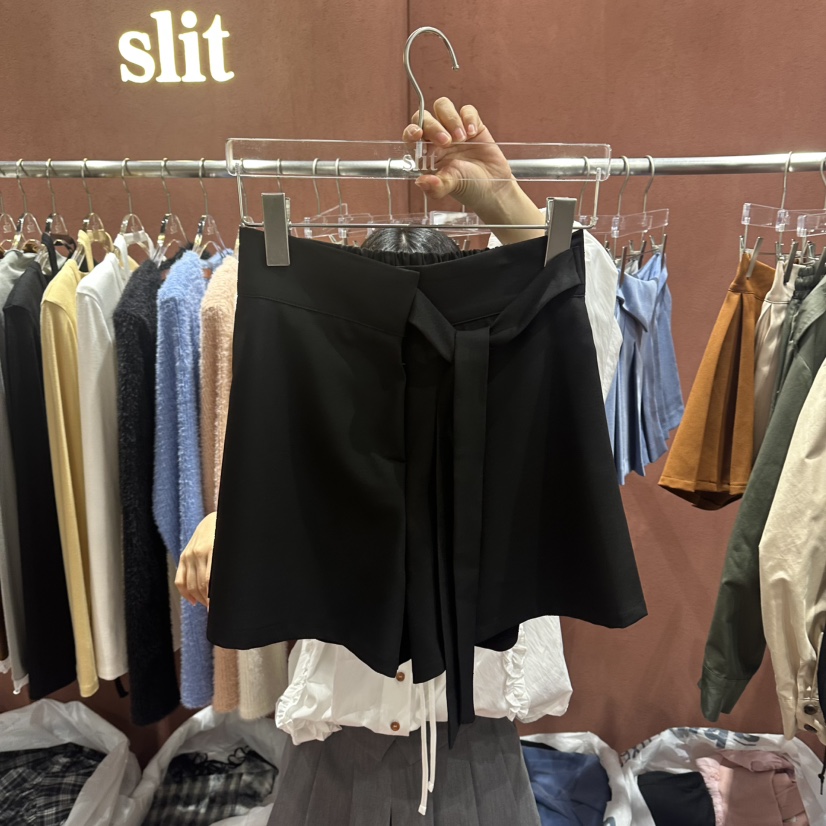 SLIT韓國代購㊣女裝新款推薦休閑真品人氣25秋冬熱賣職業短褲SLIT短褲圖色3