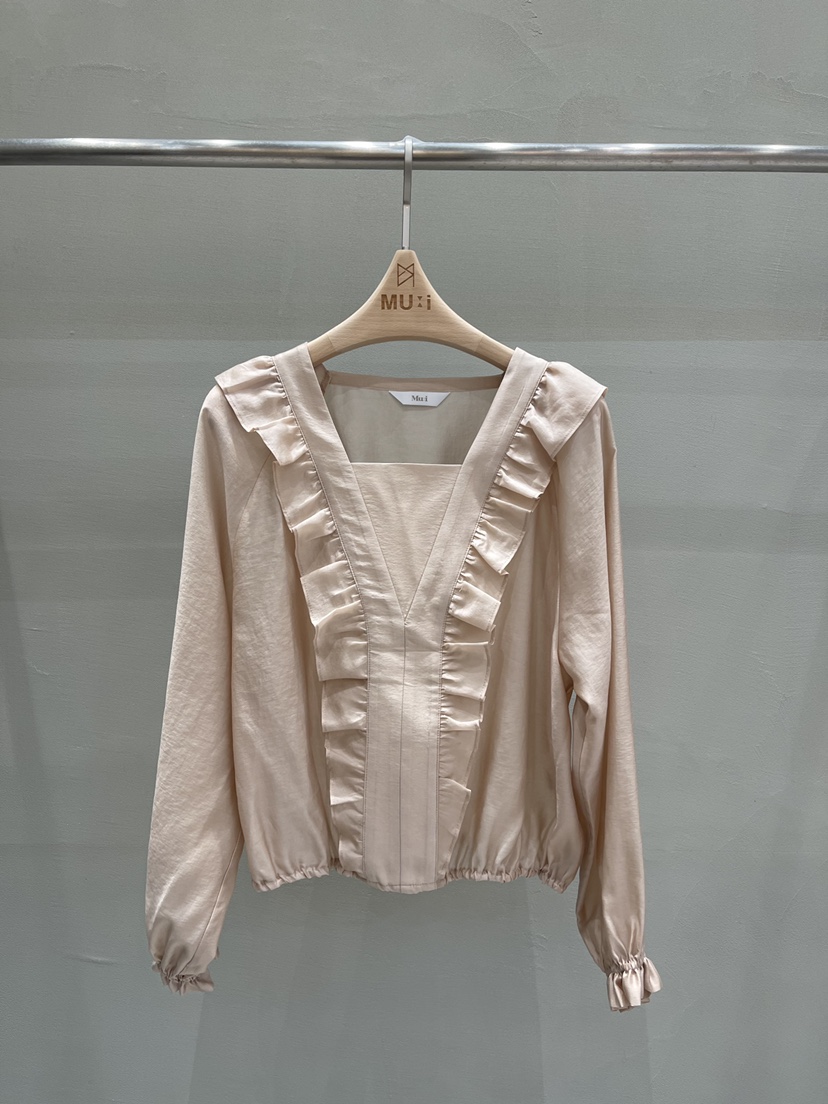 THE MUI韓國代購㊣女裝新品時尚休閑職業推薦真品襯衫蕾絲衫THE MUI襯衫/蕾絲衫