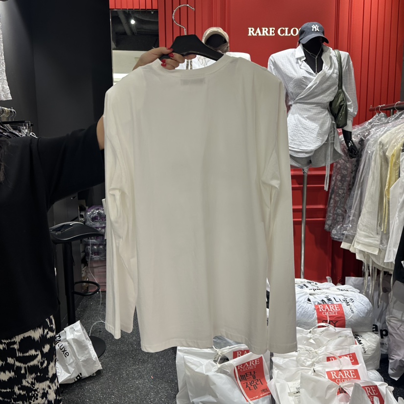 RARE CLOSET東大門㊣直郵女士新品人氣職業熱賣推薦長袖T恤RARE CLOSET長袖T恤