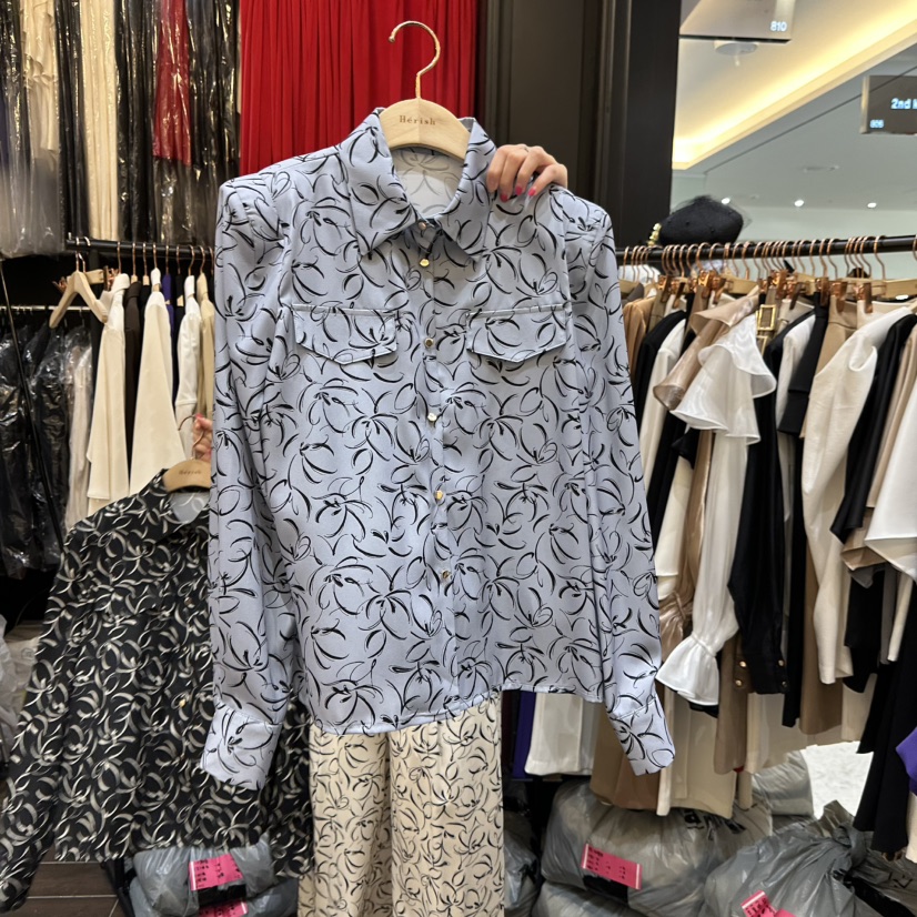HERISH-HAUTE東大門㊣實拍女士新品熱賣休閑職業襯衫蕾絲衫HERISH-HAUTE襯衫/蕾絲衫圖色2