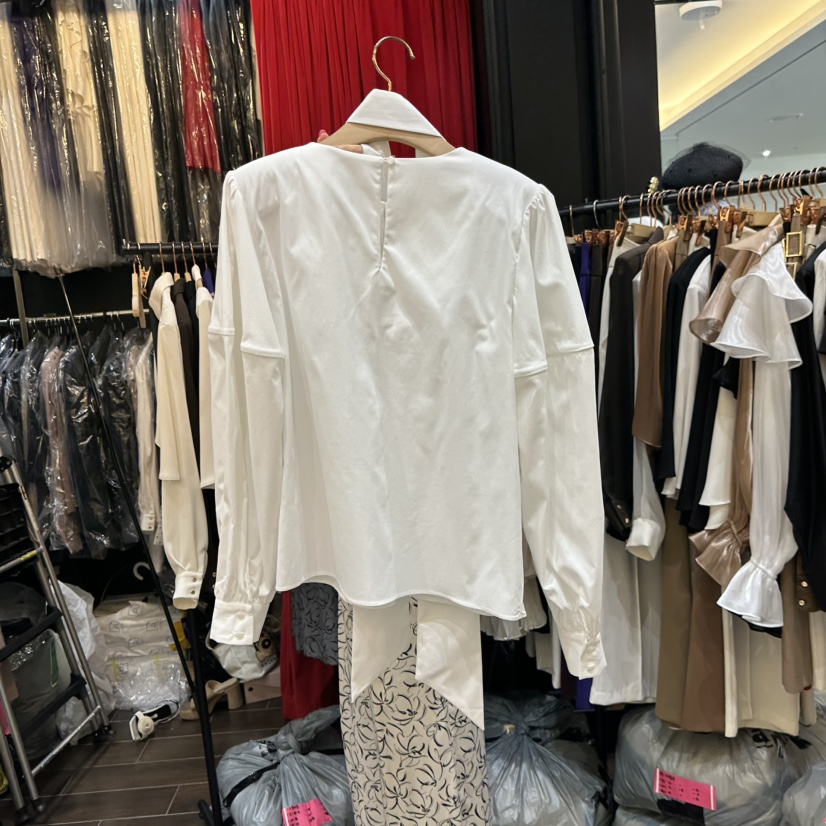 HERISH-HAUTE韓國代購㊣女士新品人氣熱賣襯衫蕾絲衫含脖帶HERISH-HAUTE襯衫/蕾絲衫