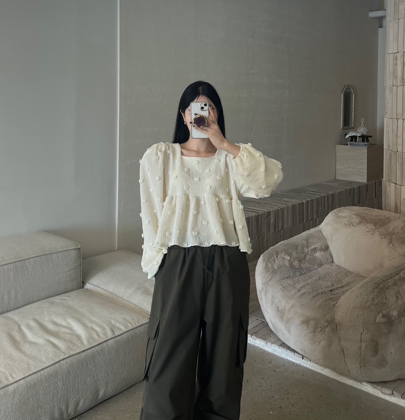 AMUSE SEOUL東大門㊣實拍女士新品熱賣休閑真品襯衫蕾絲衫AMUSE SEOUL襯衫/蕾絲衫