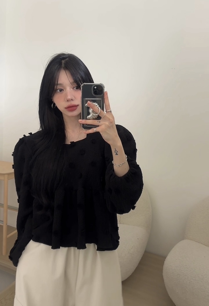 AMUSE SEOUL東大門㊣實拍女士新品熱賣休閑真品襯衫蕾絲衫AMUSE SEOUL襯衫/蕾絲衫