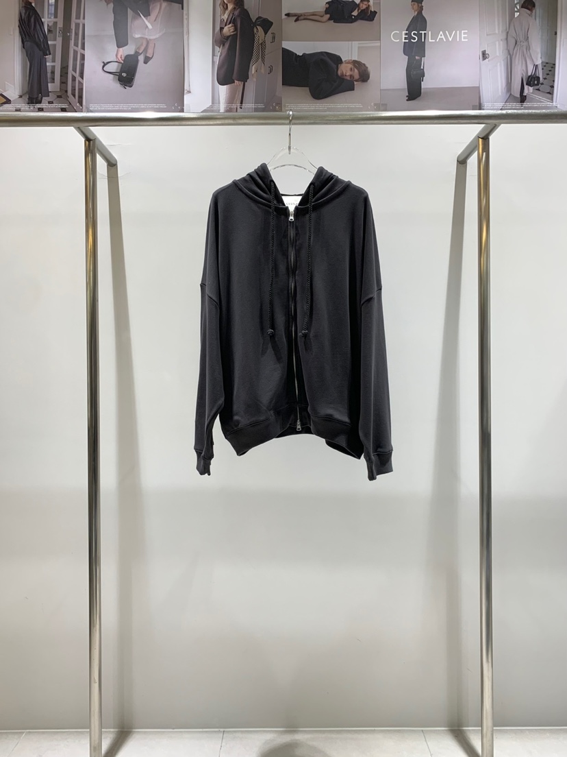 CESTLAVIE東大門㊣直郵女士新品人氣休閑職業夾克拉鏈柔軟連帽CESTLAVIE夾克圖色2