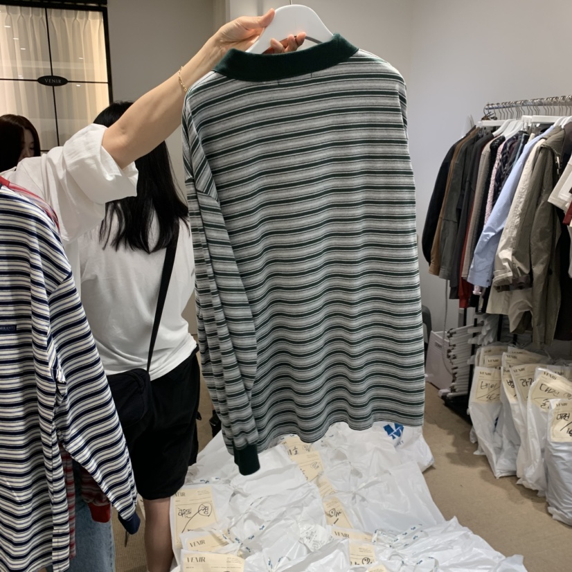 VENIR-a東大門㊣直郵女裝新品熱賣人氣時尚推薦休閑長袖T恤VENIR-a長袖T恤