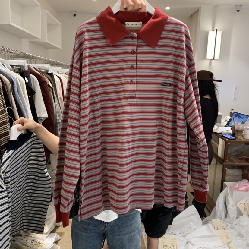 VENIR-a東大門㊣直郵女裝新品熱賣人氣時尚推薦休閑長袖T恤VENIR-a長袖T恤圖色3