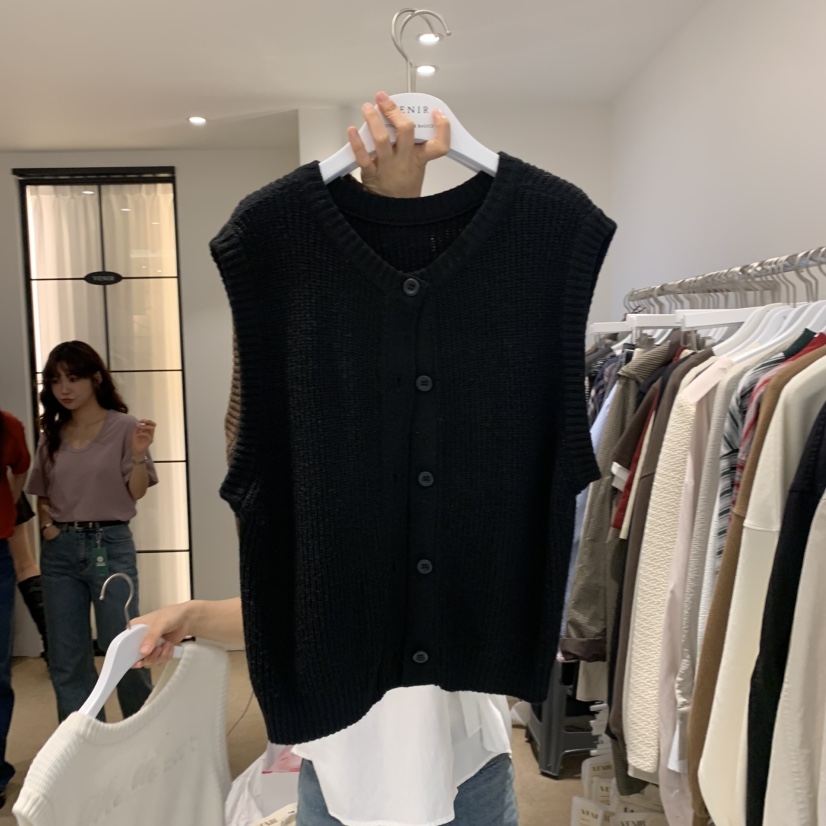 VENIR-a韓國直郵㊣女士新品時尚真品休閑職業25秋冬推薦馬甲VENIR-a馬甲圖色2