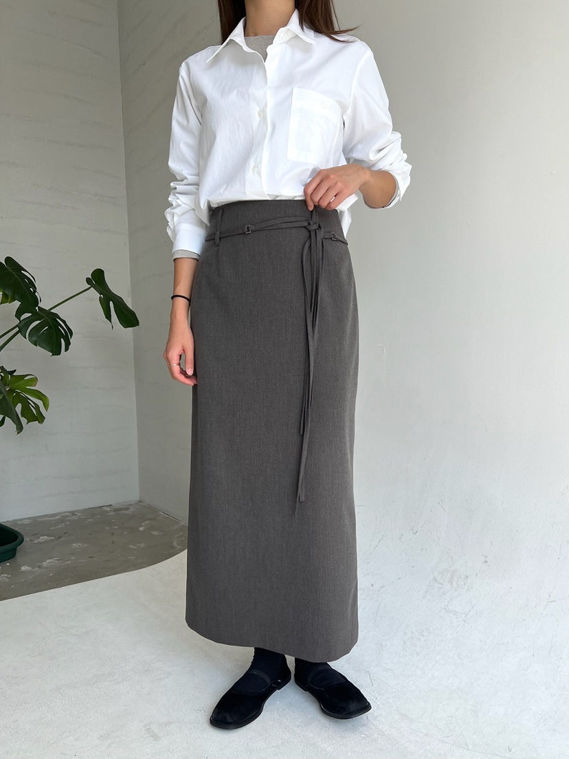 URBANE cloth韓國直郵㊣女裝新品真品熱賣時尚推薦長裙含腰帶URBANE cloth長裙