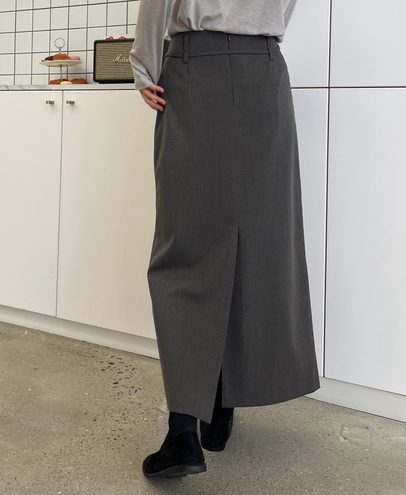 URBANE cloth韓國直郵㊣女裝新品真品熱賣時尚推薦長裙含腰帶URBANE cloth長裙