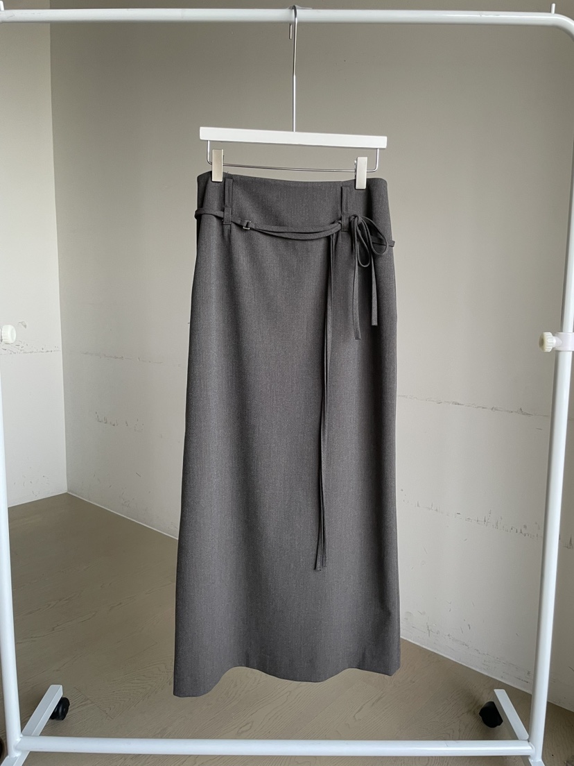 URBANE cloth韓國直郵㊣女裝新品真品熱賣時尚推薦長裙含腰帶URBANE cloth長裙