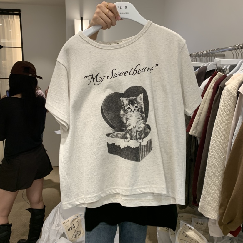 VENIR-a韓國直郵㊣女裝新品推薦休閑人氣熱賣25秋冬時尚T恤VENIR-aT恤圖色3