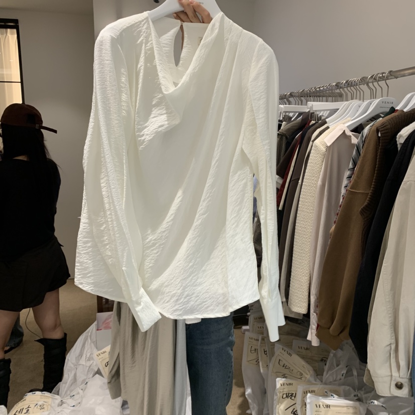 VENIR-a東大門㊣直郵女士新款時尚推薦休閑人氣襯衫蕾絲衫VENIR-a襯衫/蕾絲衫