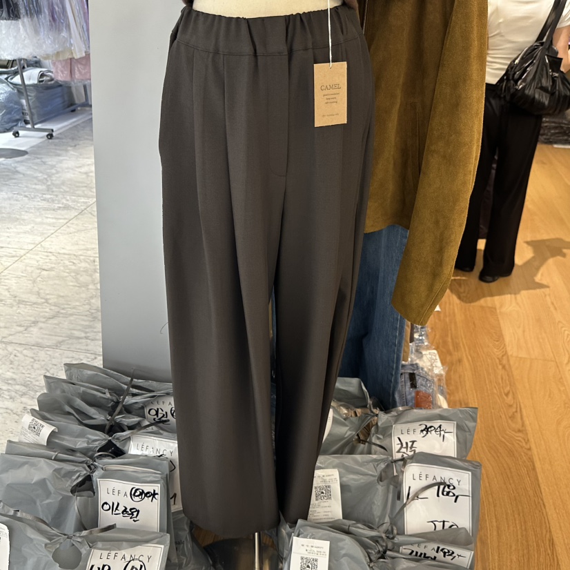 LEFANCY韓國代購㊣女裝新品推薦休閑職業25秋冬真品人氣休閑褲LEFANCY休閑褲圖色2