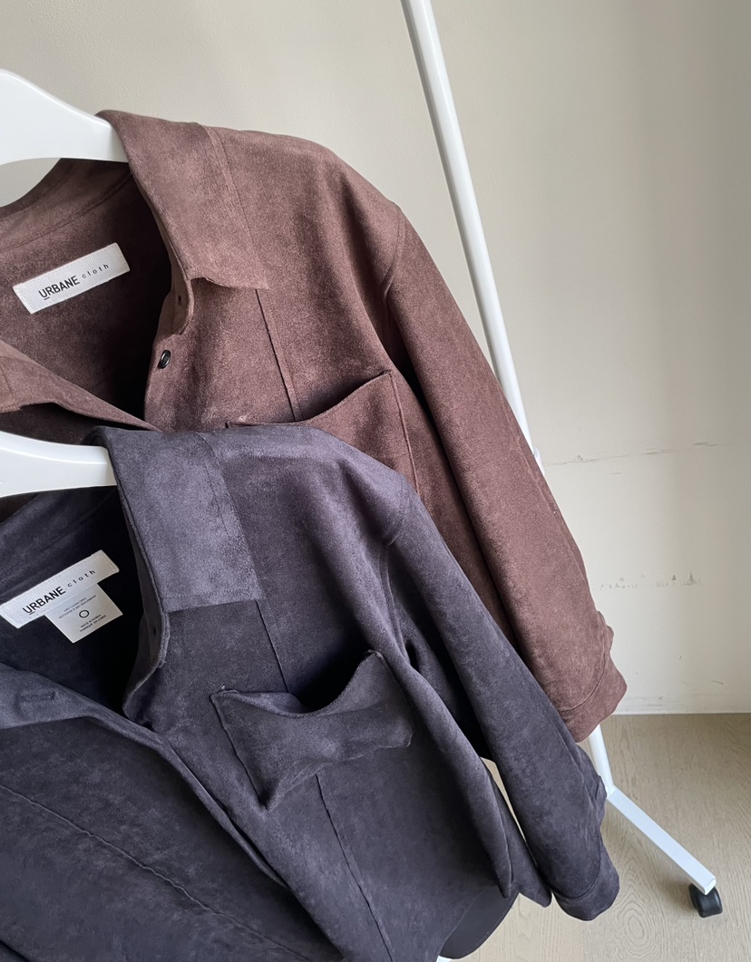 URBANE cloth韓國代購㊣女裝新品推薦熱賣人氣夾克絨面革鏤空URBANE cloth夾克