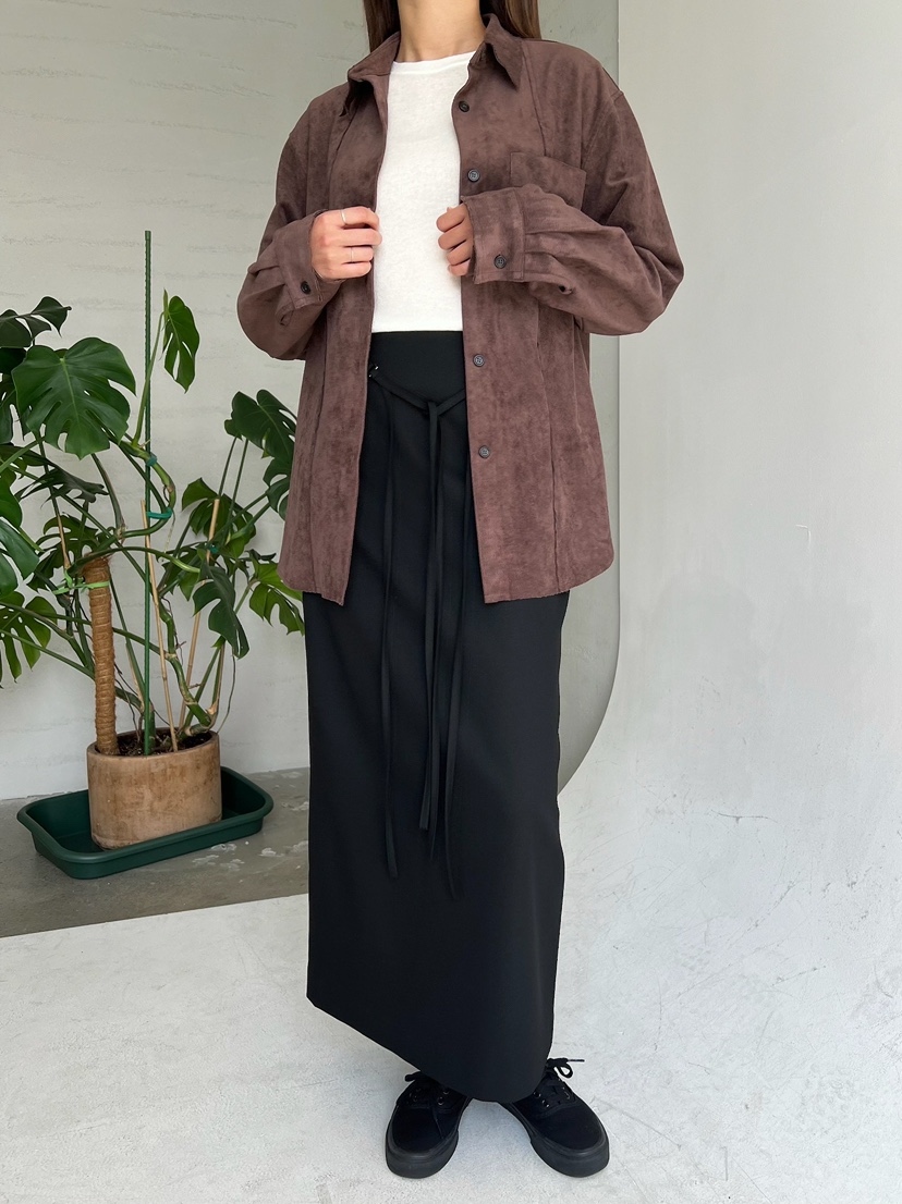 URBANE cloth韓國代購㊣女裝新品推薦熱賣人氣夾克絨面革鏤空URBANE cloth夾克