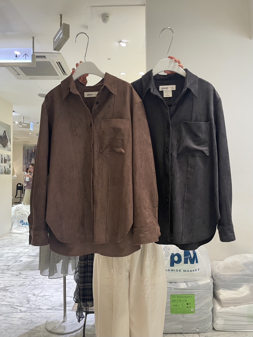 URBANE cloth韓國代購㊣女裝新品推薦熱賣人氣夾克絨面革鏤空URBANE cloth夾克