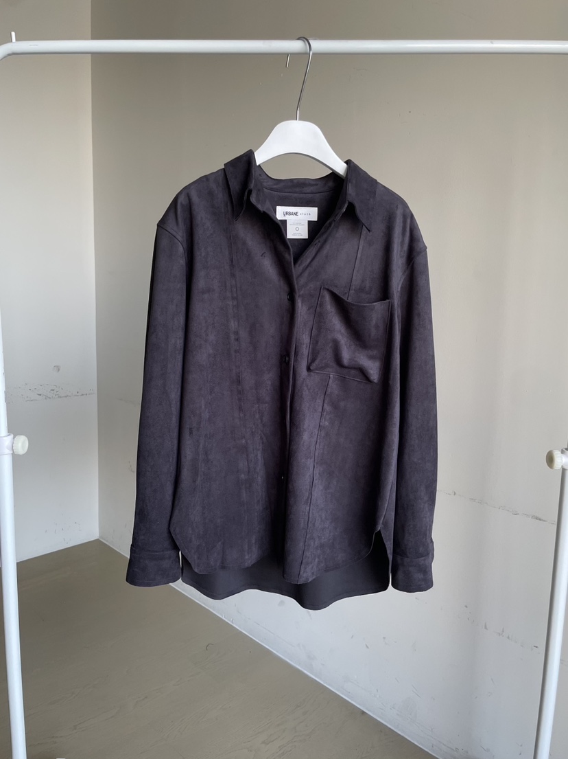 URBANE cloth韓國代購㊣女裝新品推薦熱賣人氣夾克絨面革鏤空URBANE cloth夾克圖色2