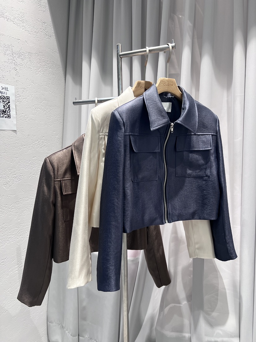 CLOTH東大門㊣實拍女士新款休閑真品時尚職業25秋冬夾克短款CLOTH夾克