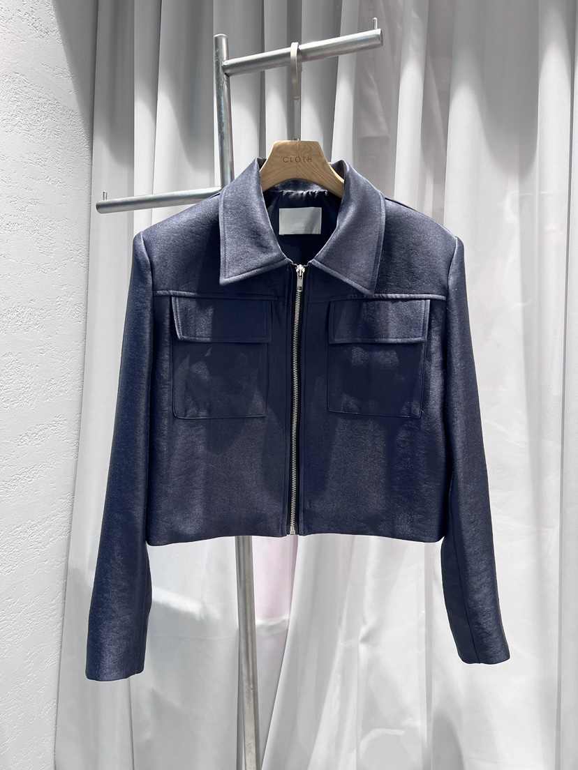 CLOTH東大門㊣實拍女士新款休閑真品時尚職業25秋冬夾克短款CLOTH夾克圖色2