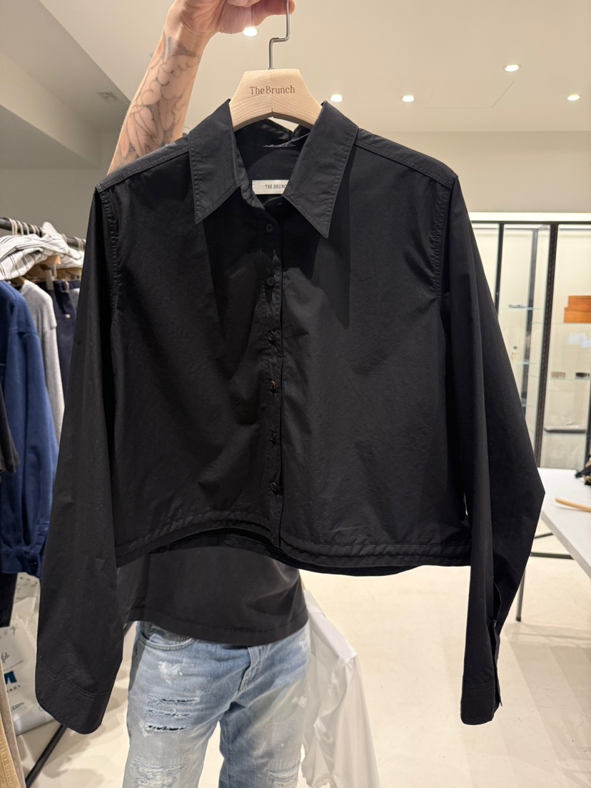 THE BRUNCH韓國直郵㊣女裝新品25秋冬推薦人氣職業襯衫蕾絲衫THE BRUNCH襯衫/蕾絲衫圖色2