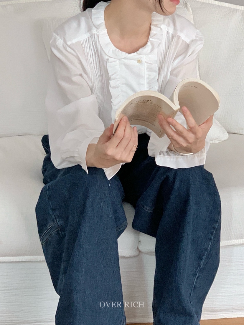 OVER RICH東大門㊣直郵女裝新款人氣25秋冬推薦襯衫蕾絲衫OVER RICH襯衫/蕾絲衫