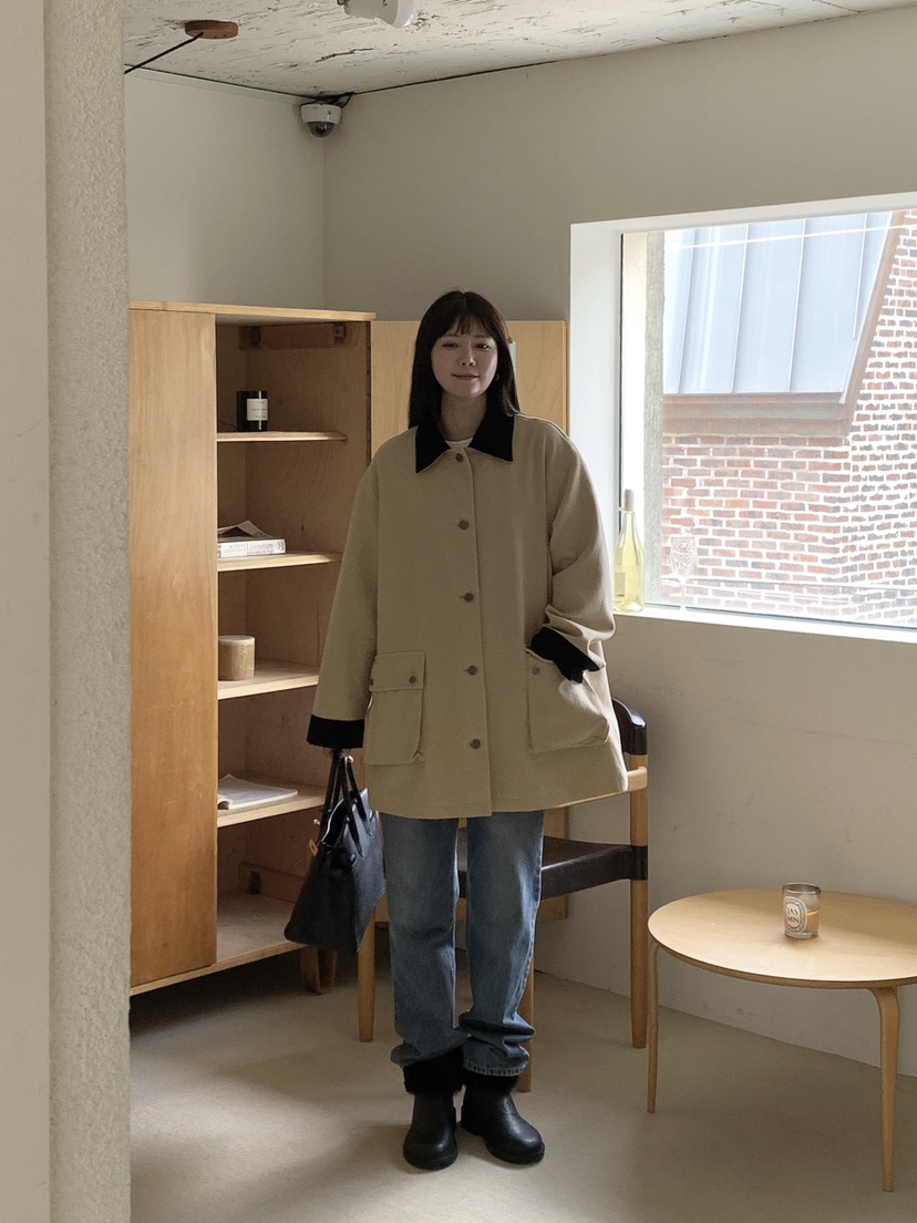 COURGETTE東大門㊣實拍女裝新款職業真品推薦25秋冬休閑夾克COURGETTE夾克