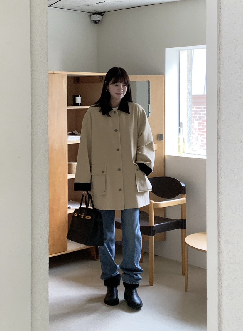 COURGETTE東大門㊣實拍女裝新款職業真品推薦25秋冬休閑夾克COURGETTE夾克