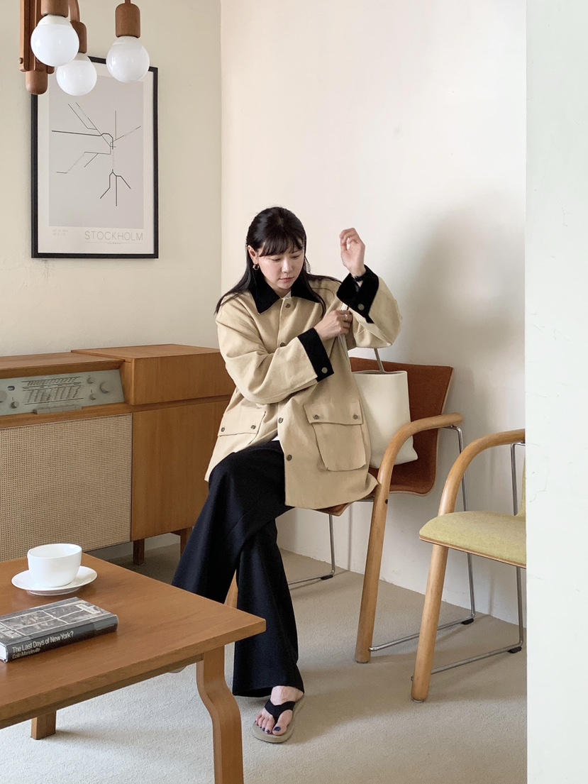 COURGETTE東大門㊣實拍女裝新款職業真品推薦25秋冬休閑夾克COURGETTE夾克
