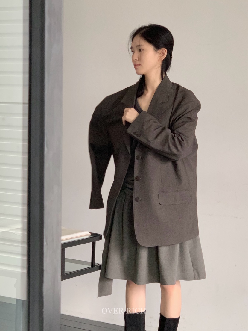 OVER RICH東大門㊣代購女裝新款熱賣時尚真品25秋冬人氣夾克OVER RICH夾克