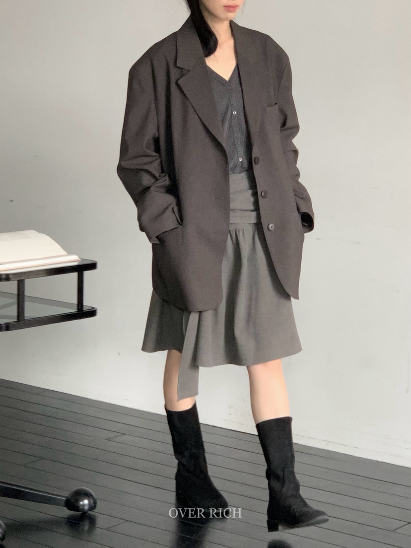 OVER RICH東大門㊣代購女裝新款熱賣時尚真品25秋冬人氣夾克OVER RICH夾克