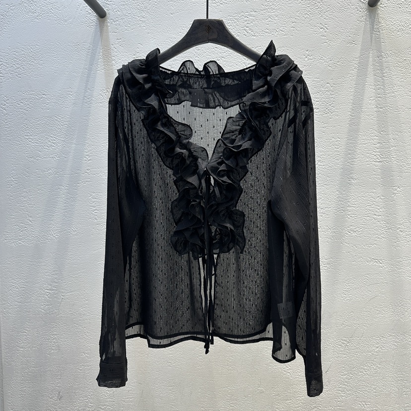 TRIPLE SEVEN東大門㊣代購女士新品推薦真品25秋冬襯衫蕾絲衫TRIPLE SEVEN襯衫/蕾絲衫圖色3