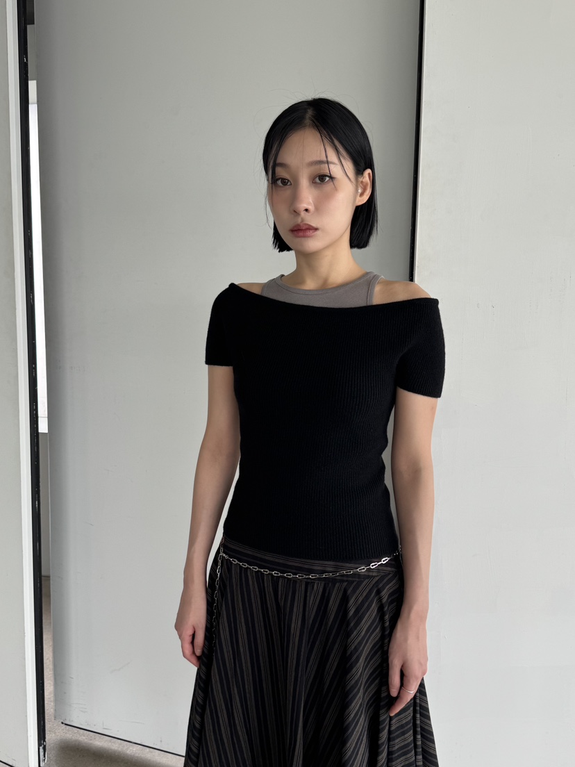 KARE/WEREPIECE韓國直郵㊣女士新款真品人氣25秋冬針織衫露肩KARE/WEREPIECE針織衫