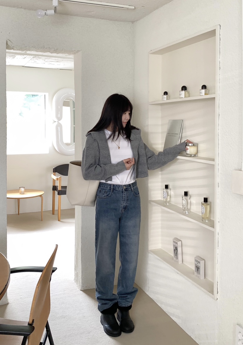 COURGETTE東大門㊣代購女裝新品真品職業休閑人氣25秋冬牛仔褲COURGETTE牛仔褲