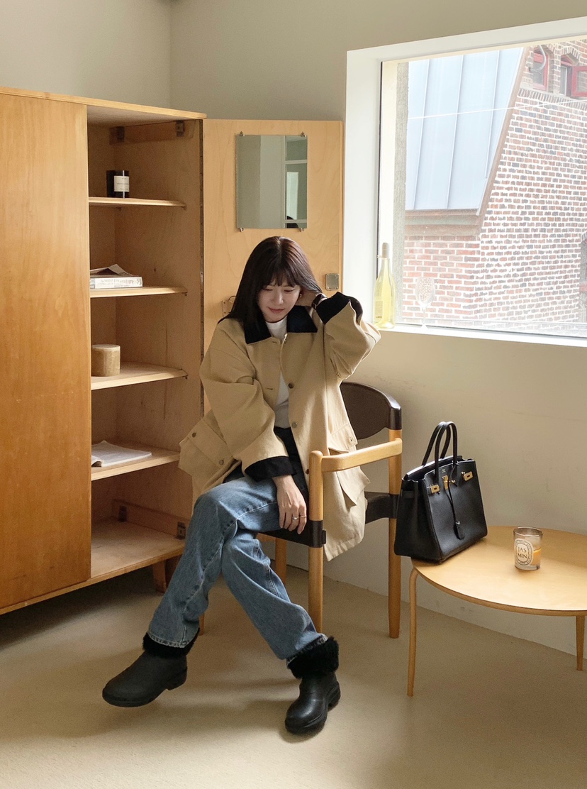 COURGETTE東大門㊣代購女裝新品真品職業休閑人氣25秋冬牛仔褲COURGETTE牛仔褲