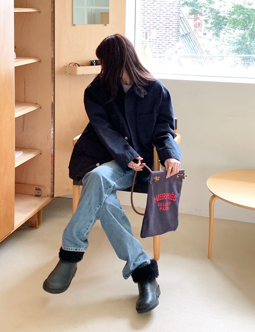 COURGETTE東大門㊣代購女裝新品真品職業休閑人氣25秋冬牛仔褲COURGETTE牛仔褲