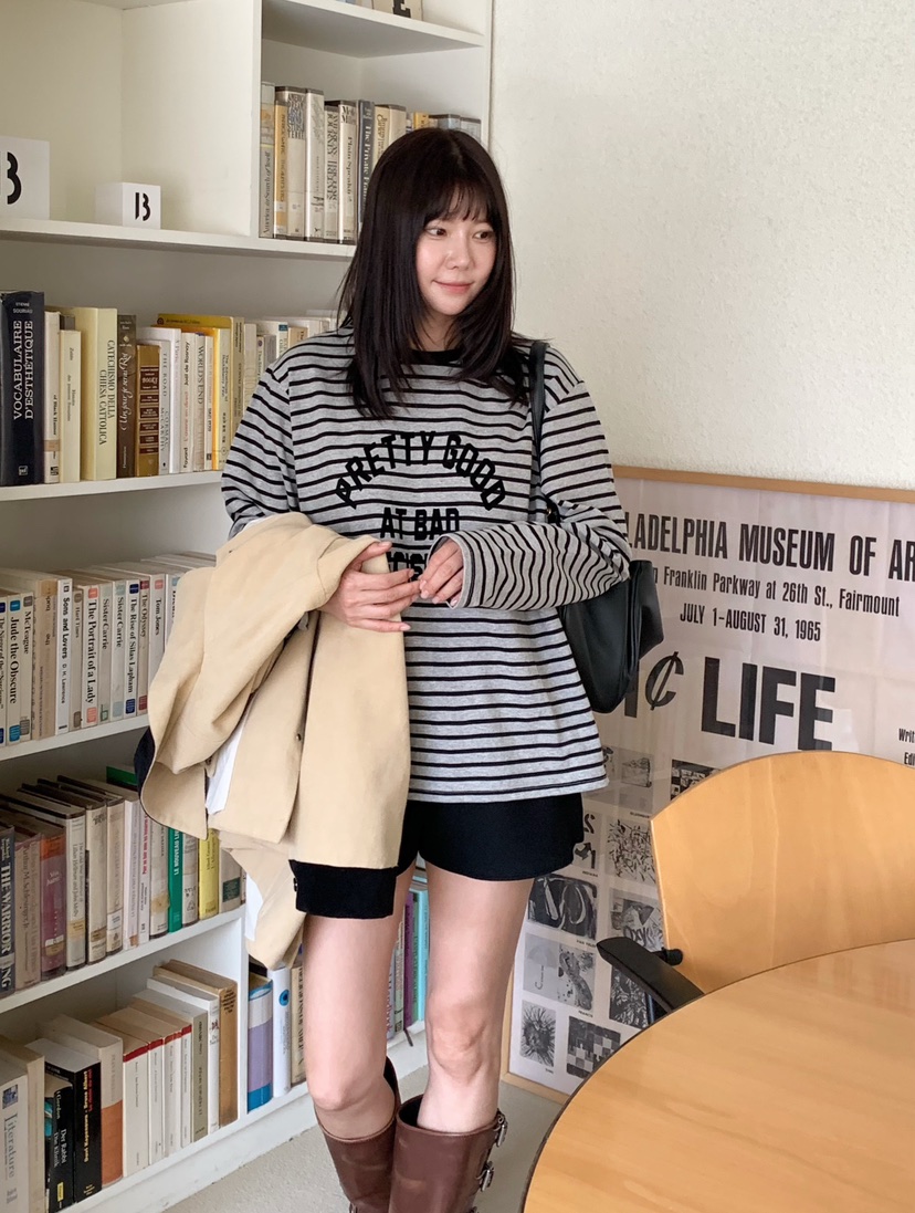 COURGETTE東大門㊣實拍女士新款休閑時尚職業熱賣人氣長袖T恤COURGETTE長袖T恤