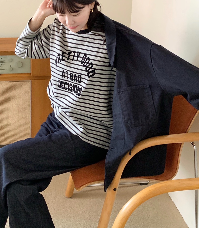 COURGETTE東大門㊣實拍女士新款休閑時尚職業熱賣人氣長袖T恤COURGETTE長袖T恤