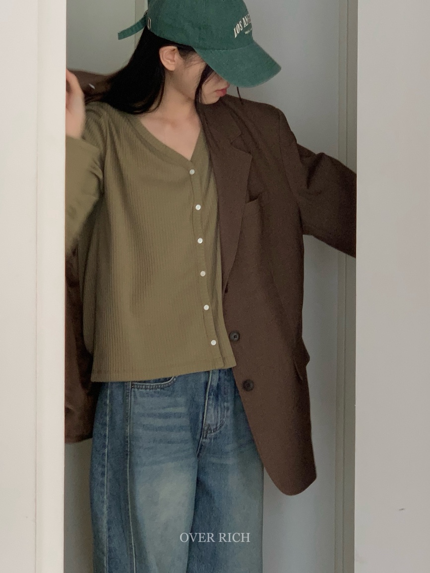 OVER RICH韓國直郵㊣女士新品推薦人氣休閑時尚真品長袖T恤OVER RICH長袖T恤