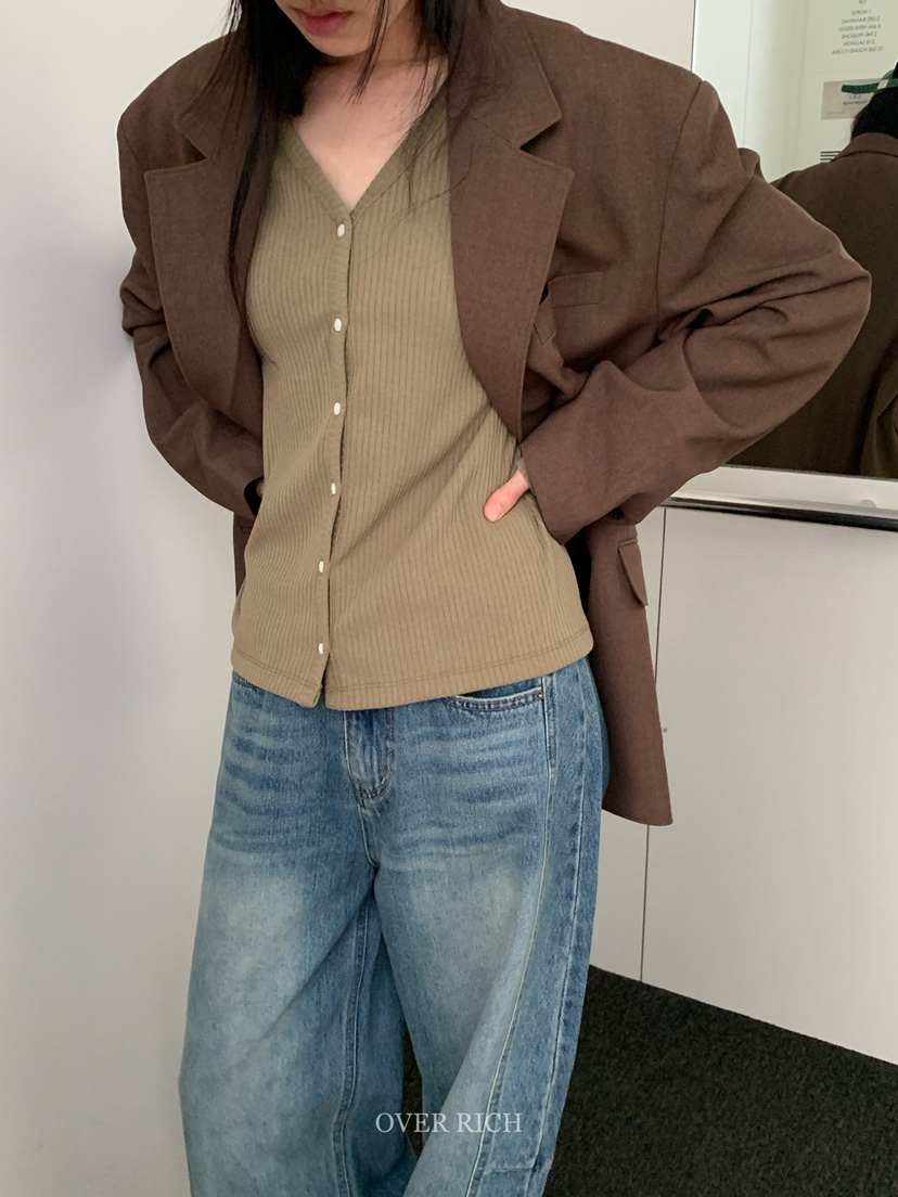 OVER RICH韓國直郵㊣女士新品推薦人氣休閑時尚真品長袖T恤OVER RICH長袖T恤