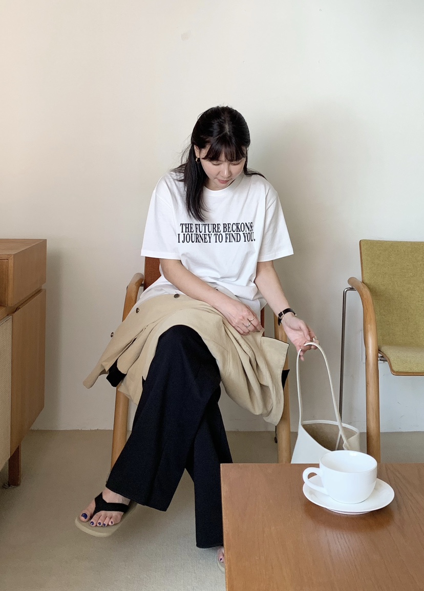 COURGETTE韓國代購㊣女士新品人氣職業休閑時尚熱賣推薦T恤COURGETTET恤