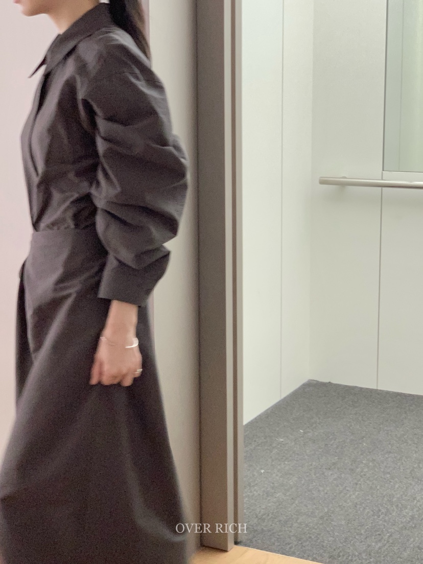 OVER RICH東大門㊣代購女士新品休閑真品時尚職業25秋冬連衣裙OVER RICH連衣裙