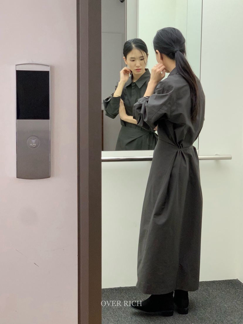OVER RICH東大門㊣代購女士新品休閑真品時尚職業25秋冬連衣裙OVER RICH連衣裙