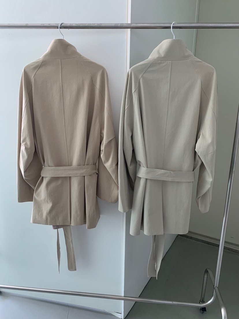 SHOP POSTER東大門㊣代購女裝新品休閑時尚夾克含腰帶高領SHOP_POSTER夾克