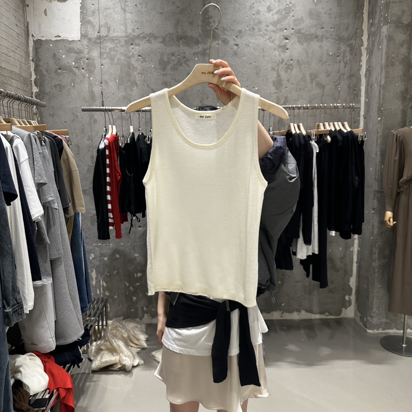 JUNI韓國直郵㊣女裝新款職業休閑時尚25秋冬人氣推薦吊帶背心my juni吊帶/背心