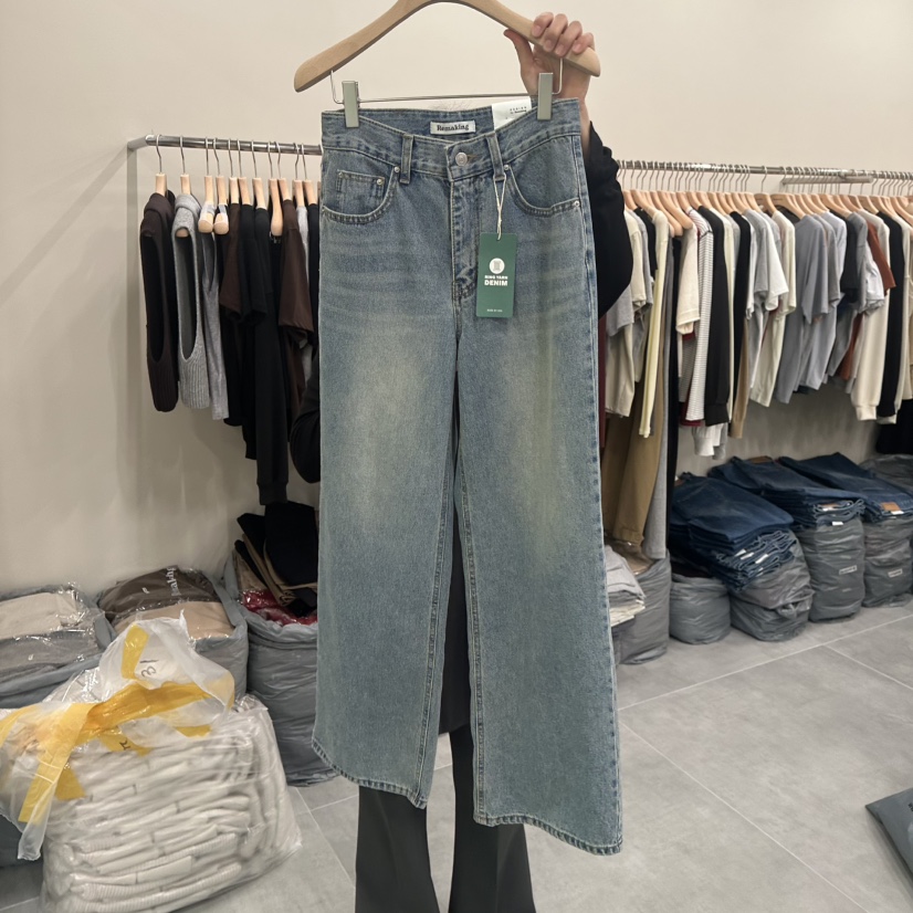 URBANSTORY/REMAKING東大門㊣代購女裝新款熱賣牛仔褲口袋Remaking/URBANSTORY牛仔褲