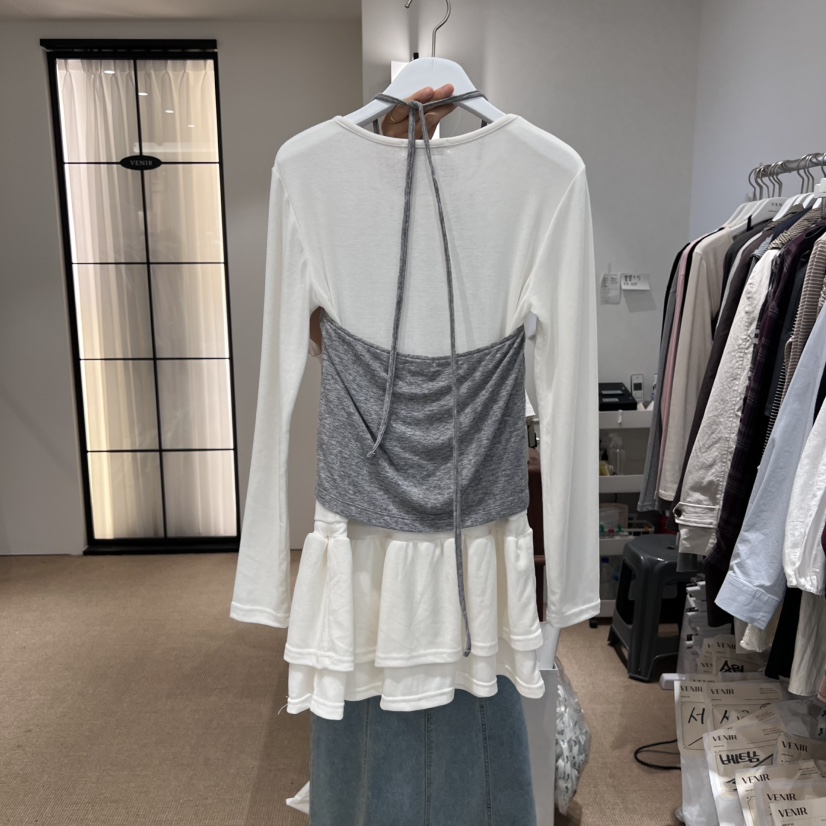 VENIR-a韓國直郵㊣女士新品熱賣真品25秋冬吊帶背心不含內搭VENIR-a吊帶/背心