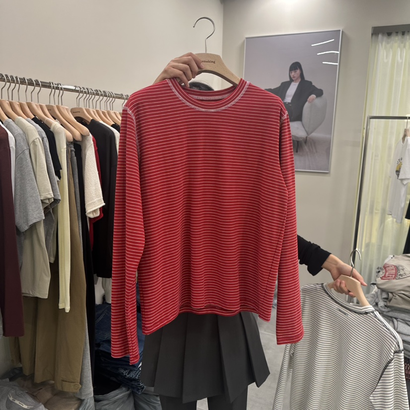 URBANSTORY/REMAKING東大門㊣實拍女士新款真品時尚長袖T恤Remaking/URBANSTORY長袖T恤圖色2