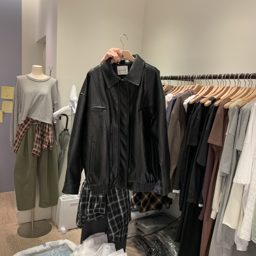 ORMORE東大門㊣直郵女裝新品休閑熱賣推薦時尚職業真品夾克ORMORE夾克圖色2