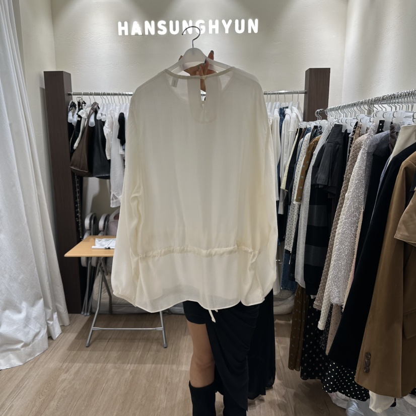 HANSUNGHYUN韓國直郵㊣女士新品真品休閑職業時尚襯衫蕾絲衫HANSUNGHYUN襯衫/蕾絲衫