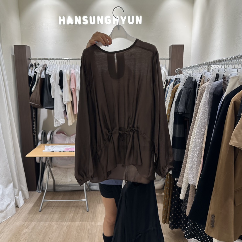 HANSUNGHYUN韓國直郵㊣女士新品真品休閑職業時尚襯衫蕾絲衫HANSUNGHYUN襯衫/蕾絲衫圖色2